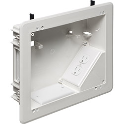ARLINGTON TVB713 Recessed TV Box w// Angled Openings 3-Gang