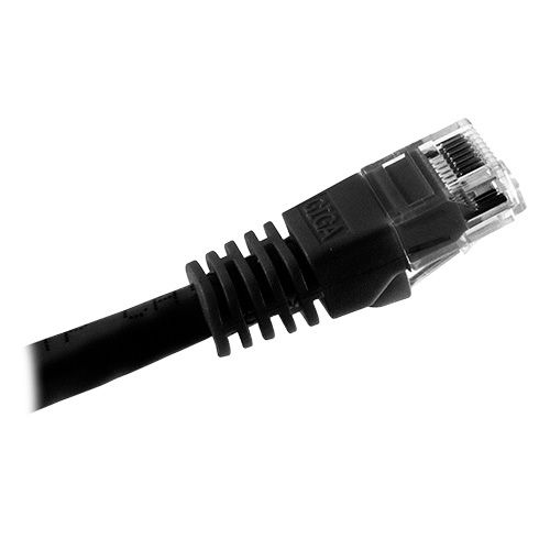 Cat5e, RJ45 Male to Male, Black Jacket