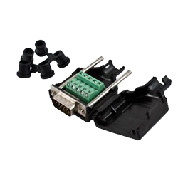 15-Pin HD Male Connector, Terminal Block Type