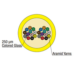 Cleerline, 24-Strand, Single Tube OS2, Plenum, 1KR
