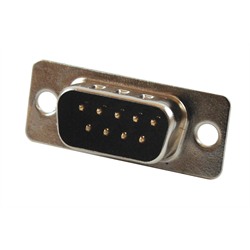 9-Pin D-Sub Male Connector, Solder Type
