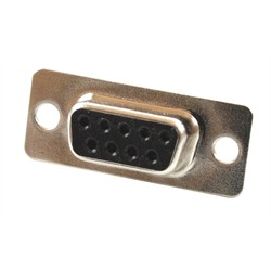 9-Pin D-Sub Female Connector, Solder Type