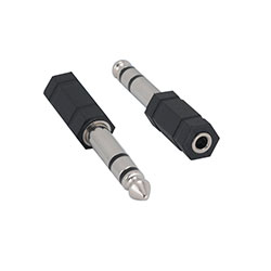 Adapter, 1/4" TRS Male To 3.5mm Female