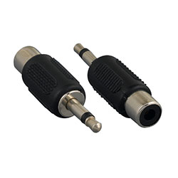Adapter, 3.5mm Mono Male To RCA Female