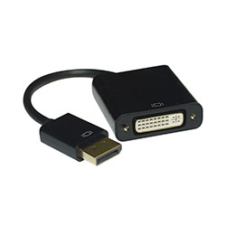 Adapter, DisplayPort Male to DVI Female