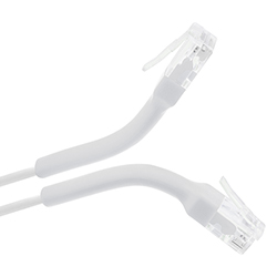 Bendable Cat6a, RJ45 to RJ45, White