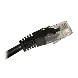 Cat 5e, RJ45 to RJ45, Black Jacket