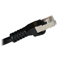 Cat5e Shielded, RJ45 to RJ45, Black Jacket