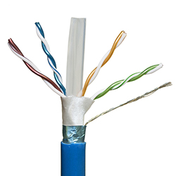 Shielded, Cat 6a, 10 Gb, Blue Jacket