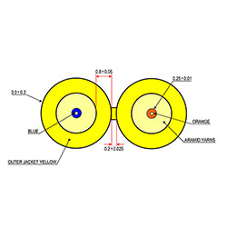 Cleerline Fiber, Duplex, OS2, Plenum, 1,000' Box