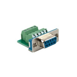 Connector, Db9 (F) To Terminal, Panel Mount
