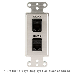 Decora, (2) Keystone RJ45-CAT6