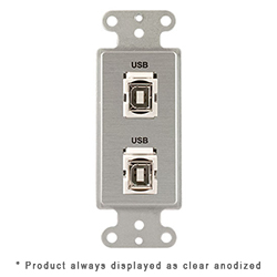Decora, (2) Keystone USB-2-BA