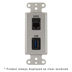 Decora, RJ45-CAT6, Keystone USB-3-AA