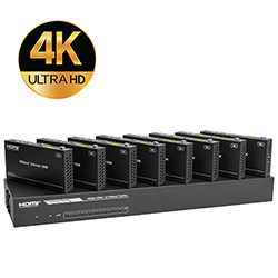 1x8 HDMI 2.0 Splitter over HDBaset with 8xReceiver