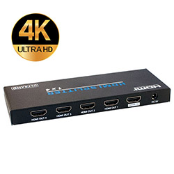 Splitter, HDMI 2.0, 1X4, 18Gbps