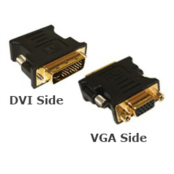 Adapter, DVI Male To VGA Female