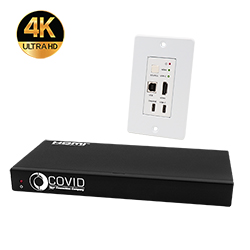 HDBT Set, HDMI/USB-C 4K60, USB2.0, Aud, Tx-WP+ Rx-Box