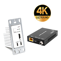Extender, HDMI + USB-C, 4K, Tx-WP+ Rx-Box