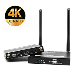 Wireless HDMI Extender with KVM and Touch, 4K