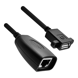 USB Balun, Cat5e/6, 12Mbps, Device, USB-A Female