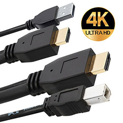 HDMI 4K + USB2.0 AB Combo Cable, M/M