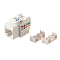 Keystone, Cat 5e, RJ45 Punchdown, White