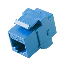 Keystone, Cat 6, RJ45, Blue