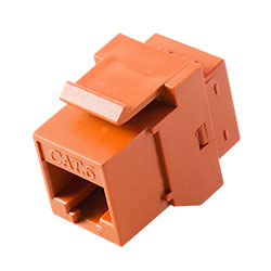 Keystone, Cat 6, RJ45, Orange