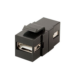 Keystone, USB 2.0 A-A, Black