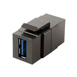 Keystone, USB 3.0 A-A, Black