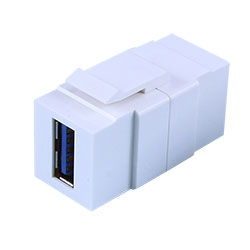 Keystone, USB 3.0 A-A, White