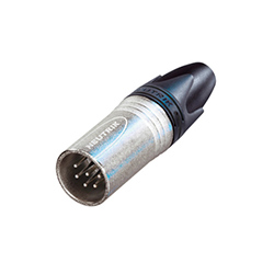 Neutrik XLR Cable Connectors, 6-Pole, Male