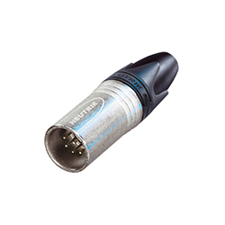 Neutrik XLR Cable Connector, 7-Pole, Male, Nickel