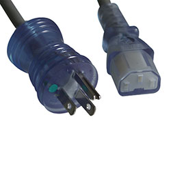 Power Cord, Hos., N5-15P to C13, 16 AWG