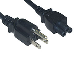 Power Cord, N5-15P to C5, 18 AWG