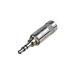 REAN Connector, 3.5MM, Stereo, Male, Large OD