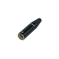 REAN Mini XLR Cable Connector, 3-Pole, Male