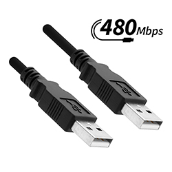 USB 2.0 Cable, A-Male to A-Male
