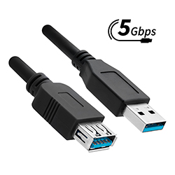 USB 3.2 (5G) Cable, A-Male to A-Female