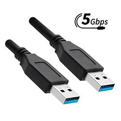 USB 3.2 (5G) Cable, A-Male to A-Male