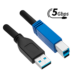 Active USB 3.2 (5G) Cable, A-Male to B-Male
