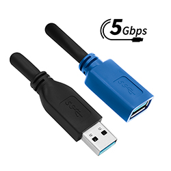 Active USB 3.2 (5G) Cable, A-Male to A-Female