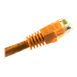 Cat 6, RJ45 to RJ45, Orange Jacket