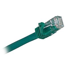 Cat 6a, RJ45 to RJ45, Green Jacket