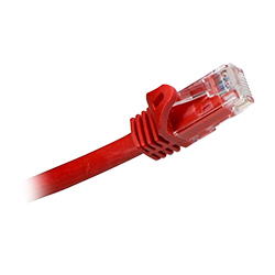 Cat 6a, RJ45 to RJ45, Red Jacket