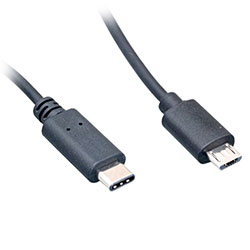 USB 2.0 Cable, C-Male to Micro B-Male