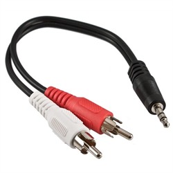 (2) RCA to 3.5MM Stereo Cable
