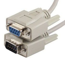 Serial Cable, Male to Female, Null Modem