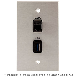 1-Gang, RJ45-CAT6, Keystone USB-3-AA